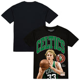 Larry Bird Boston Celtics Hardwood Classics Player Arch T-Shirt Black - NBA