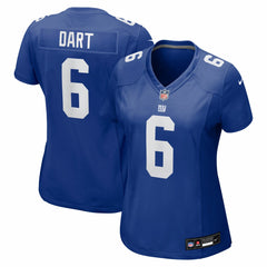 Jaxson Dart New York Giants Women's Team Game Jersey Royal | Nike for Sale