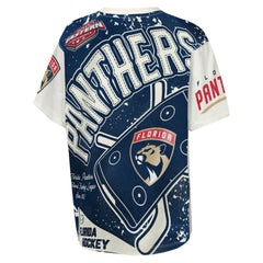 Florida Panthers Outerstuff Youth Top Player T-Shirt - Cream - NHL