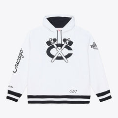 Chicago Blackhawks Mitchell & Ness Arctic Fleece Hoodie - White - NHL