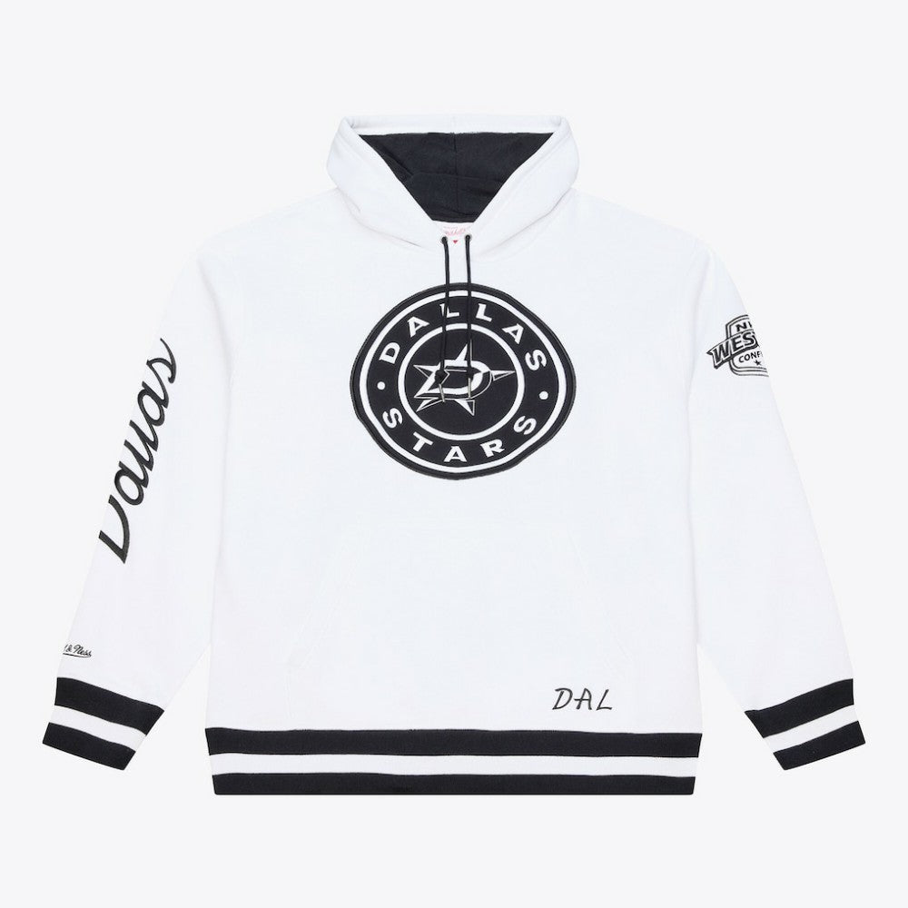 Dallas Stars Mitchell & Ness Arctic Fleece Hoodie - White - NHL