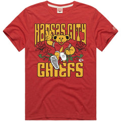 Kansas City Chiefs Homage NFL x Grateful Dead Tri-Blend T-Shirt Red | NFL