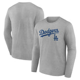 Los Angeles Dodgers Team Lockup Long Sleeve T-Shirt - MLB