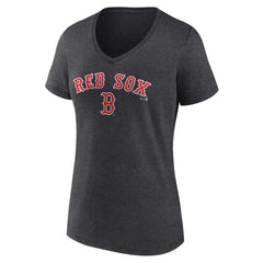 Boston Red Sox Women's Team Lockup V-Neck T-Shirt - MLB