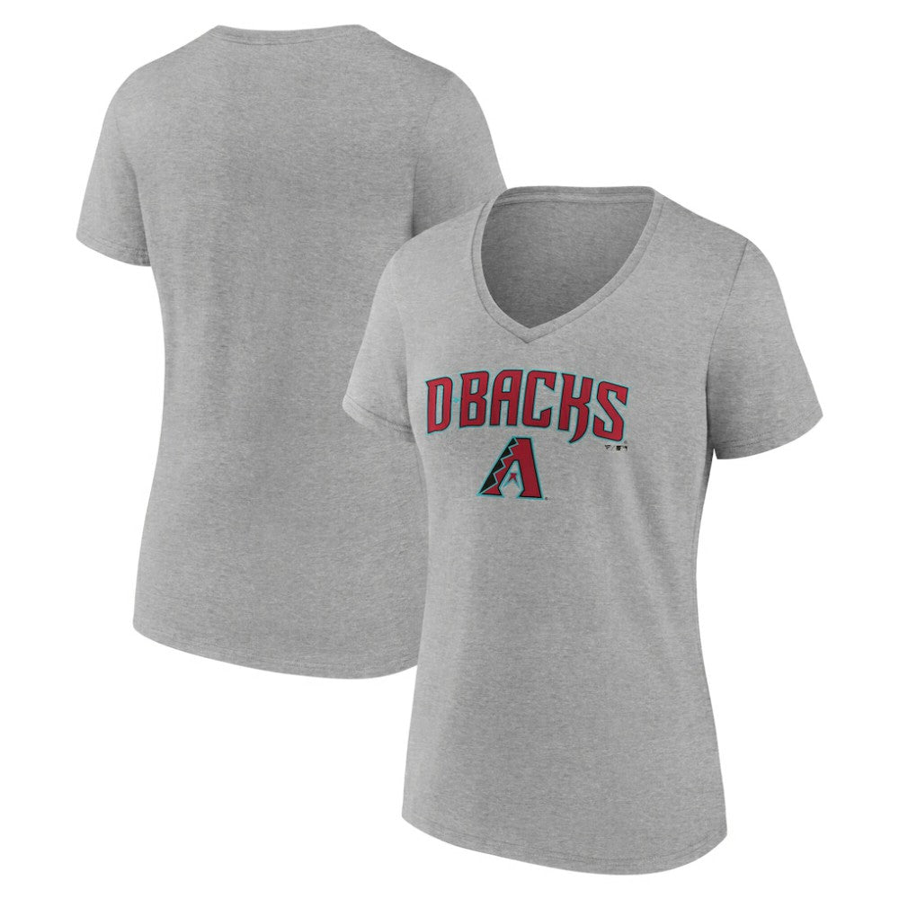 Arizona Diamondbacks Women's Team Lockup V-Neck T-Shirt - MLB