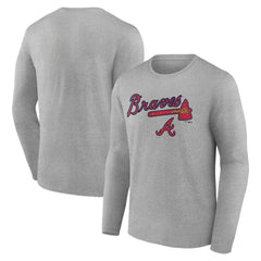 Atlanta Braves Team Lockup Long Sleeve T-Shirt - MLB
