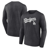 Los Angeles Dodgers Team Lockup Long Sleeve T-Shirt - MLB