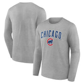 Chicago Cubs Team Lockup Long Sleeve T-Shirt - MLB