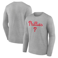 Philadelphia Phillies Team Lockup Long Sleeve T-Shirt - MLB