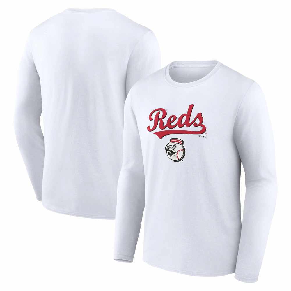 Cincinnati Reds Team Lockup Long Sleeve T-Shirt - MLB
