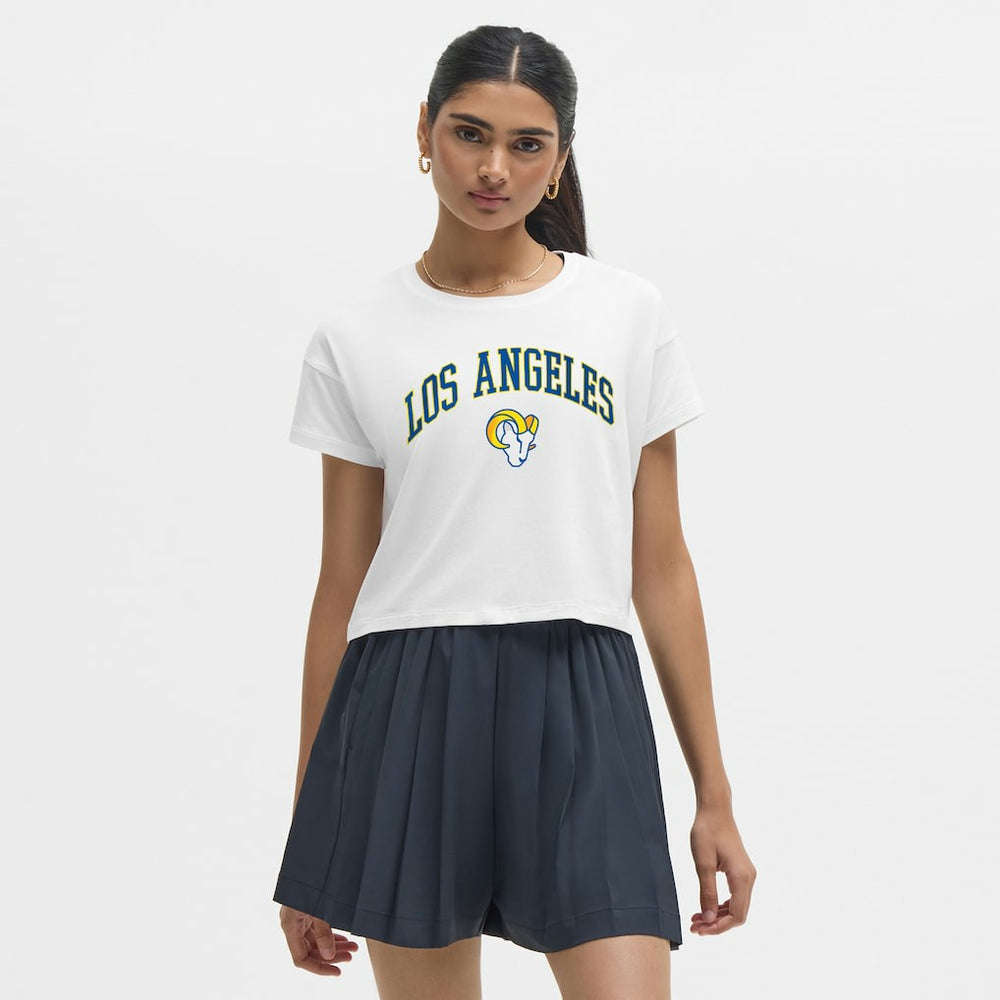 Los Angeles Rams lululemon Women's Cates T-Shirt White | NFL