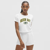 Green Bay Packers lululemon Women's Cates T-Shirt White | NFL