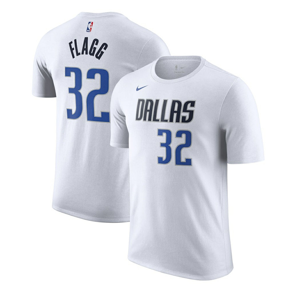 Cooper Flagg Dallas Mavericks 2025 NBA Draft First Round Pick Association Edition Name & Number T-Shirt White - NBA