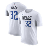 Cooper Flagg Dallas Mavericks 2025 NBA Draft First Round Pick Association Edition Name & Number T-Shirt White - NBA