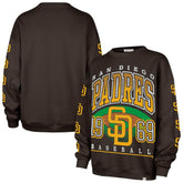 San Diego Padres '47 Women's Trendy Team Go Big Oversized Sweatshirt - MLB
