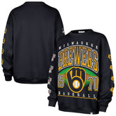 Milwaukee Brewers '47 Women's Trendy Team Go Big Oversized Sweatshirt - MLB