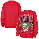 St. Louis Cardinals '47 Women's Trendy Team Go Big Oversized Sweatshirt - MLB