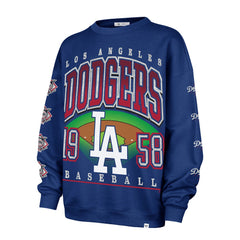 Los Angeles Dodgers '47 Women's Trendy Team Go Big Oversized Sweatshirt - MLB