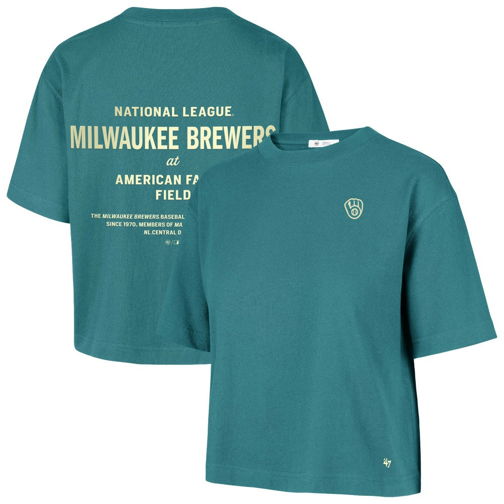 Milwaukee Brewers '47 Women's Contemporary Basics Leon City T-Shirt - MLB