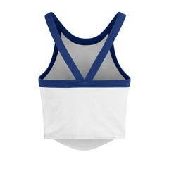 Los Angeles Dodgers '47 Women's Trendy Team Rally Sporty Cropped Racerback Tank Top - MLB