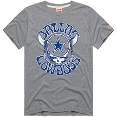 Dallas Cowboys Homage NFL x Grateful Dead Tri-Blend T-Shirt Gray | NFL