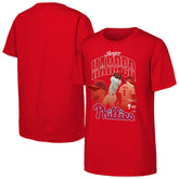 Bryce Harper Philadelphia Phillies Outerstuff Youth Triple Player Graphic T-Shirt - MLB