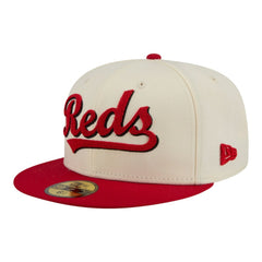 Cincinnati Reds New Era Two-Tone Stitch 59FIFTY Fitted Hat - MLB