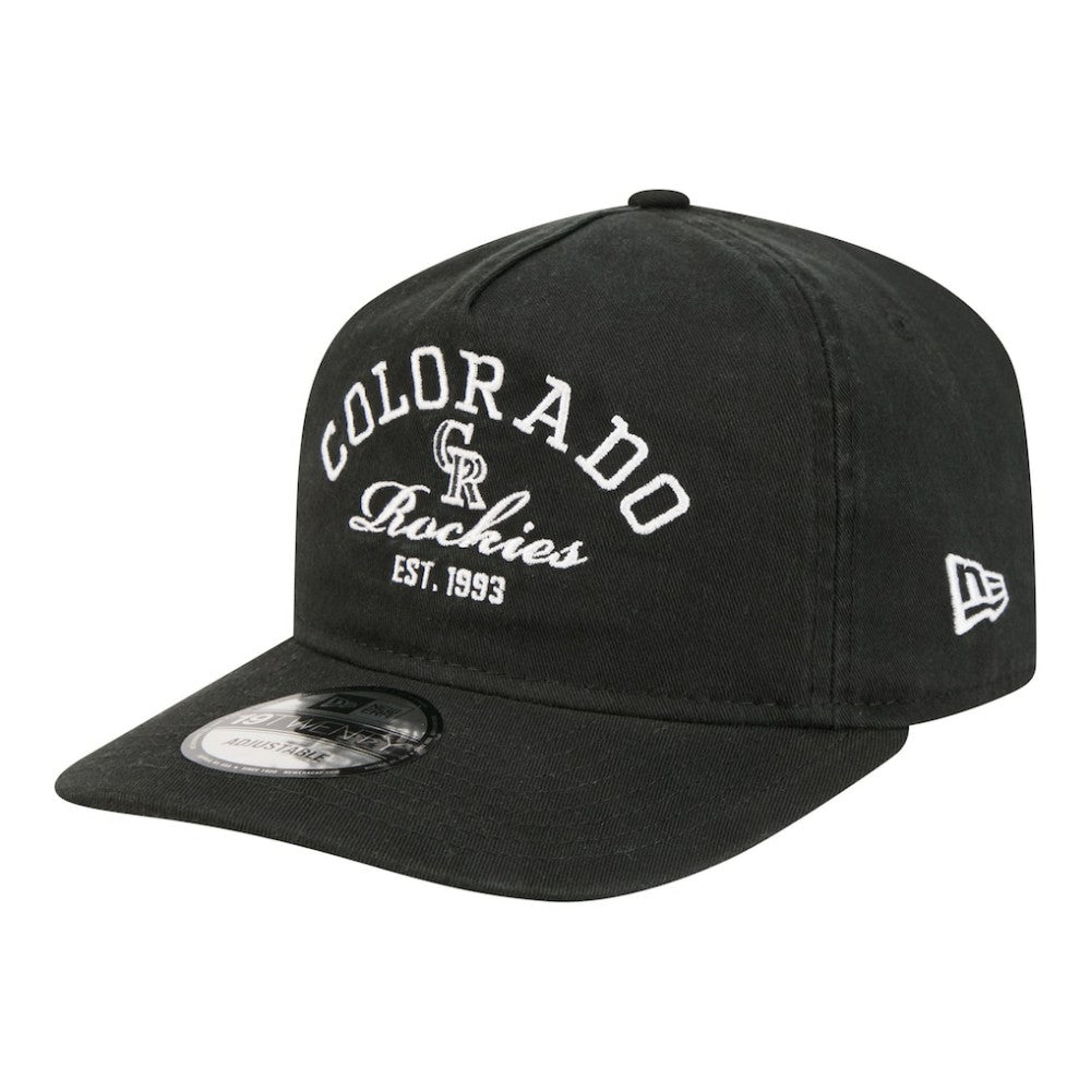 Colorado Rockies New Era Stacked 19TWENTY Adjustable Hat - MLB