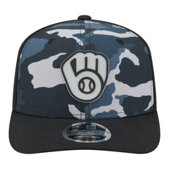 Milwaukee Brewers New Era Tonal Camo 9SEVENTY Stretch-Snap Hat - MLB