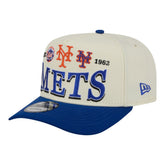 New York Mets New Era Throwback Tri-Hit A-Frame 9FIFTY Adjustable Hat - MLB