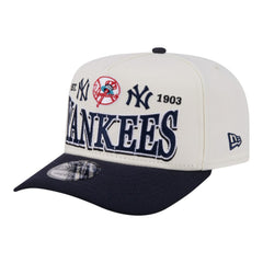 New York Yankees New Era Throwback Tri-Hit A-Frame 9FIFTY Adjustable Hat - MLB