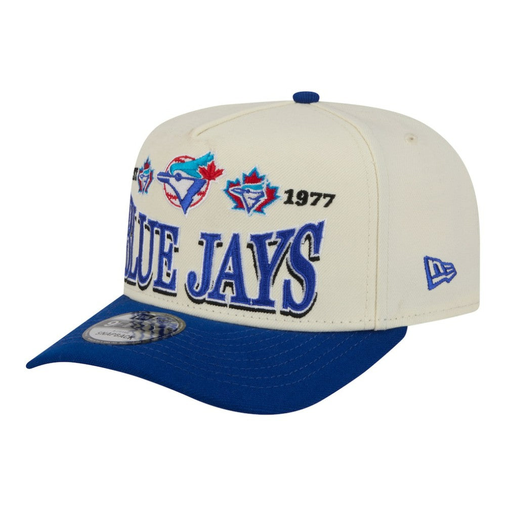 Toronto Blue Jays New Era Throwback Tri-Hit A-Frame 9FIFTY Adjustable Hat - MLB