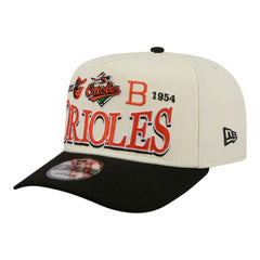 Baltimore Orioles New Era Throwback Tri-Hit A-Frame 9FIFTY Adjustable Hat - MLB