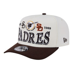 San Diego Padres New Era Throwback Tri-Hit A-Frame 9FIFTY Adjustable Hat - MLB
