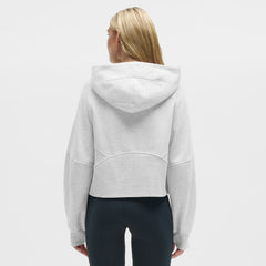 Arizona Cardinals lululemon Women's Scuba Oversized Half-Zip Hoodie Heathered Core Ultra Light Grey | NFL