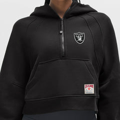 Las Vegas Raiders lululemon Women's Scuba Oversized Half-Zip Hoodie Black | NFL
