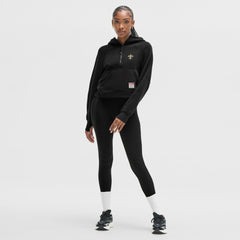New Orleans Saints lululemon Women's Scuba Oversized Half-Zip Hoodie Black | NFL