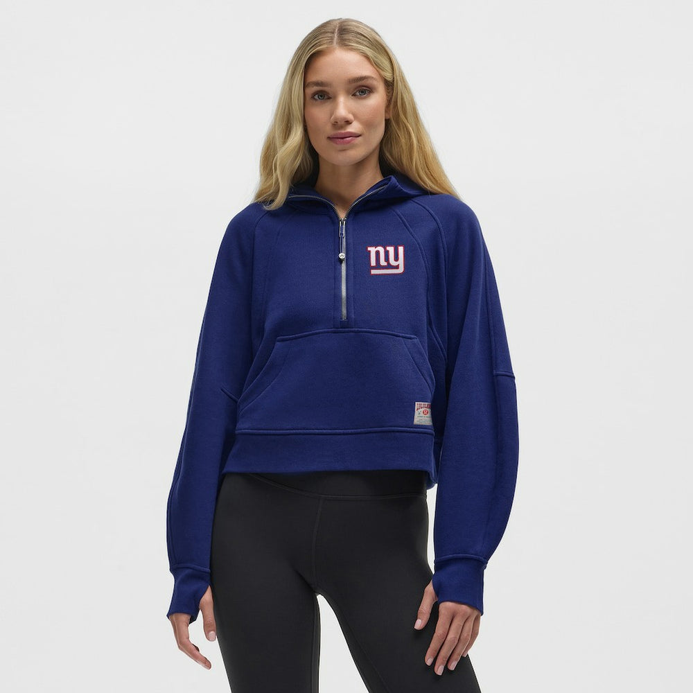 New York Giants lululemon Women's Scuba Oversized Half-Zip Hoodie Larkspur | NFL