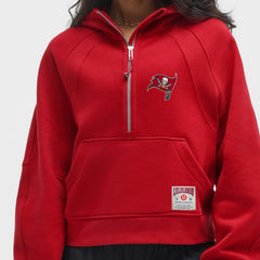 Tampa Bay Buccaneers lululemon Women's Scuba Oversized Half-Zip Hoodie College Crimson | NFL