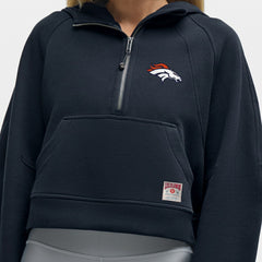 Denver Broncos lululemon Women's Scuba Oversized Half-Zip Hoodie True Navy | NFL