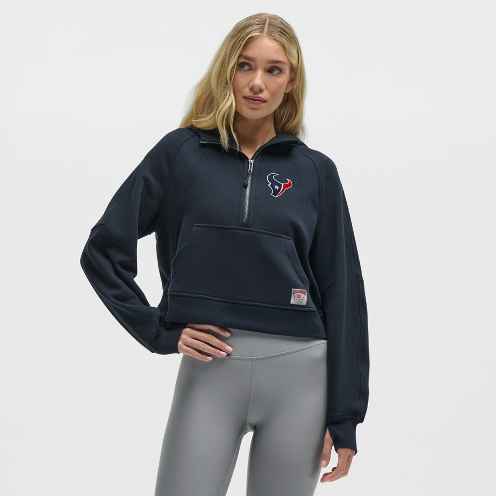 Houston Texans lululemon Women's Scuba Oversized Half-Zip Hoodie True Navy | NFL
