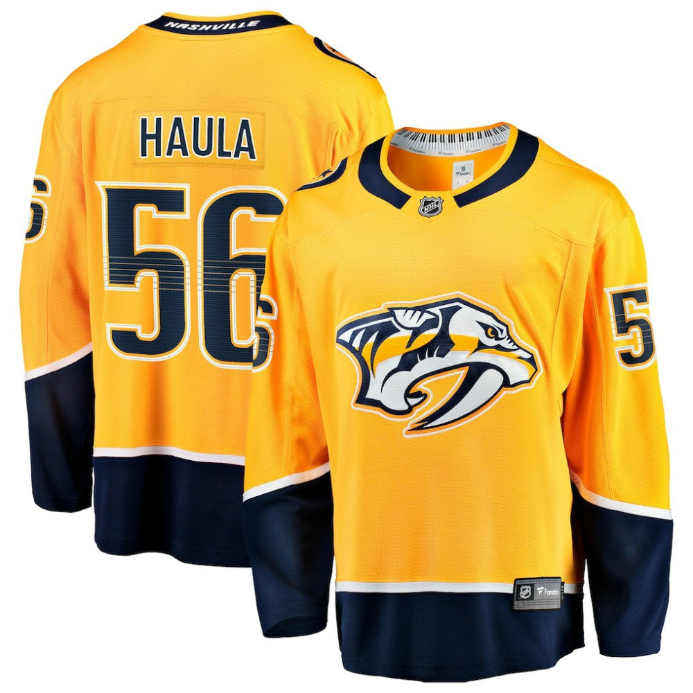 Erik Haula Nashville Predators Fanatics Home Breakaway Jersey - Gold - NHL