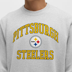 Pittsburgh Steelers lululemon Steady State Sweatshirt Heathered Silver Drop | NFL