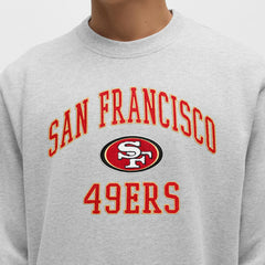 San Francisco 49ers lululemon Steady State Sweatshirt Heathered Silver Drop | NFL