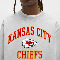 Kansas City Chiefs lululemon Steady State Sweatshirt Heathered Silver Drop | NFL