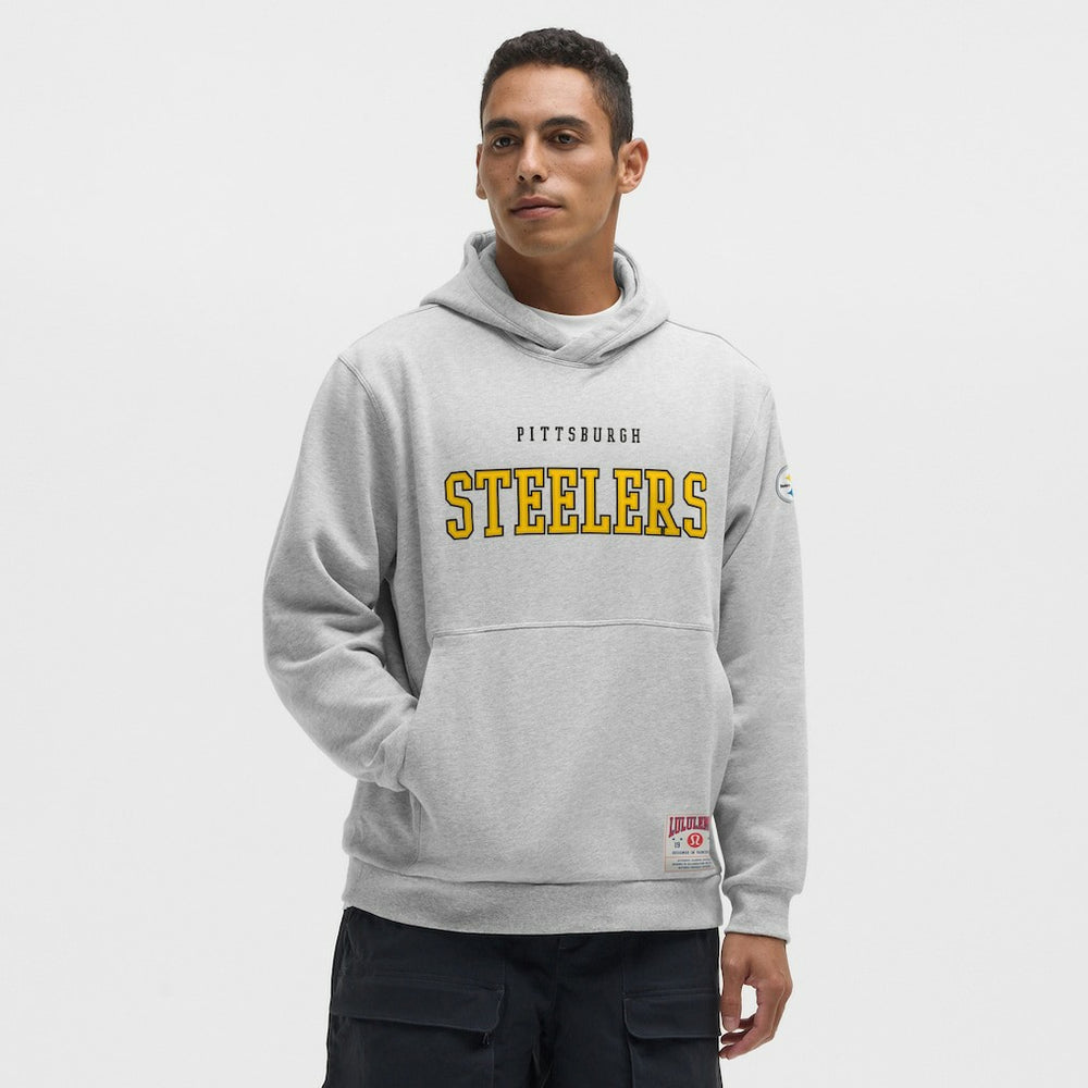 Pittsburgh Steelers lululemon Steady State Pullover Hoodie Heathered Silver Drop | NFL