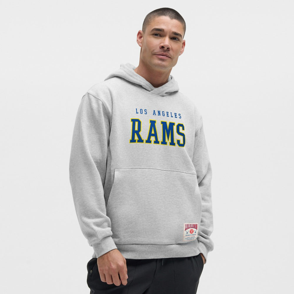 Los Angeles Rams lululemon Steady State Pullover Hoodie Heathered Silver Drop | NFL