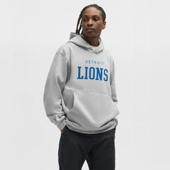 Detroit Lions lululemon Steady State Pullover Hoodie Heathered Silver Drop | NFL