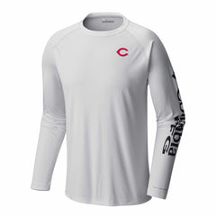Cincinnati Reds Columbia Terminal Tackle Long Sleeve Shirt - MLB