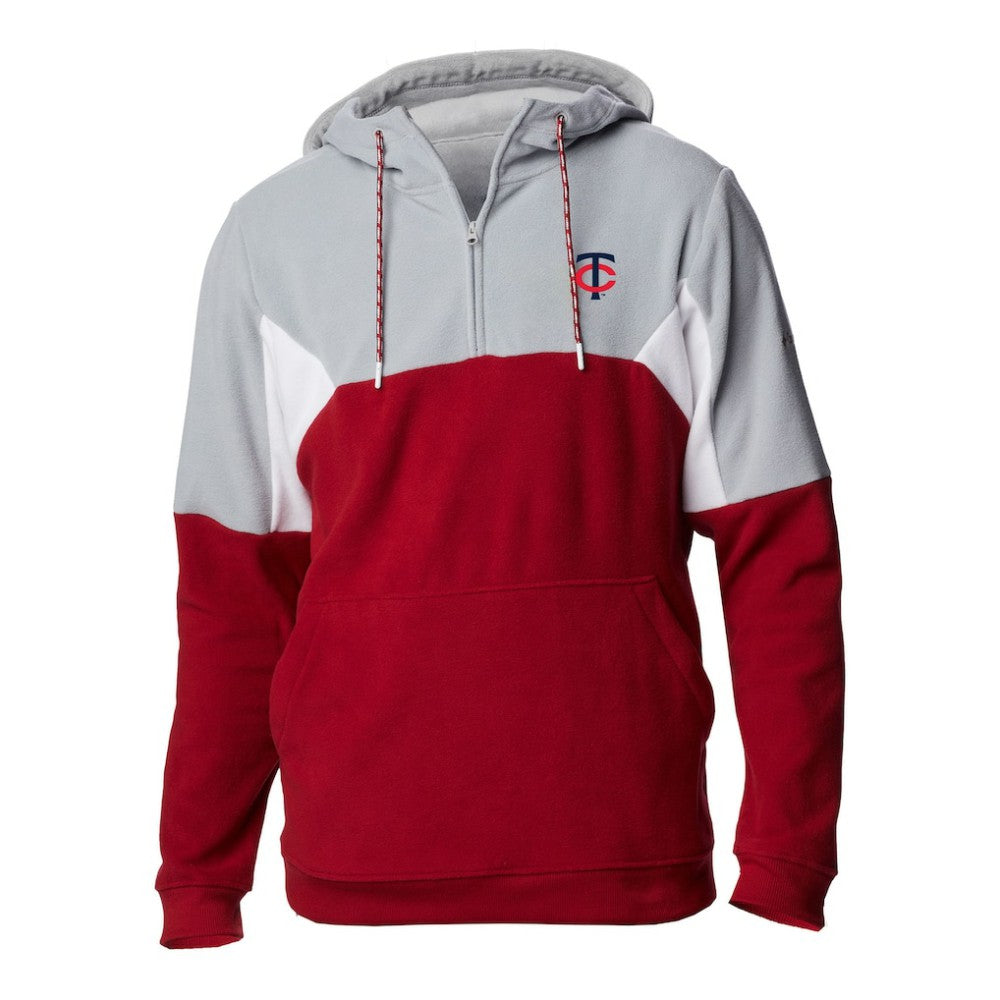 Minnesota Twins Columbia Men's Lodge Fleece Quarter-Zip Hoodie - MLB